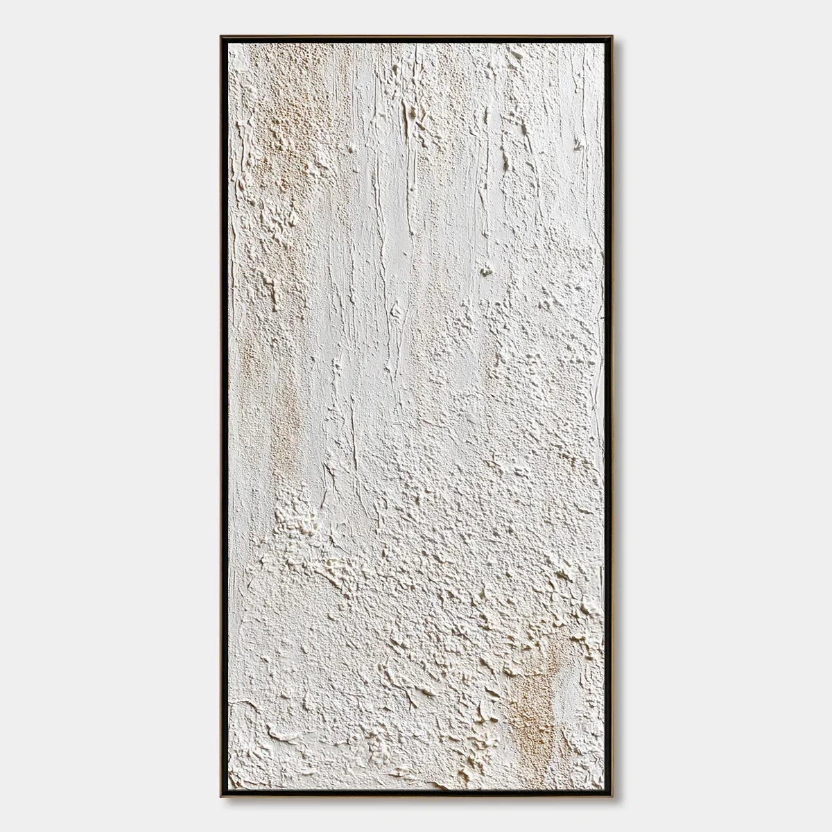 TERRA ALBA: Textured Wabi Sabi Minimalist Abstract Painting | hanging in living room, Minimalist wall art