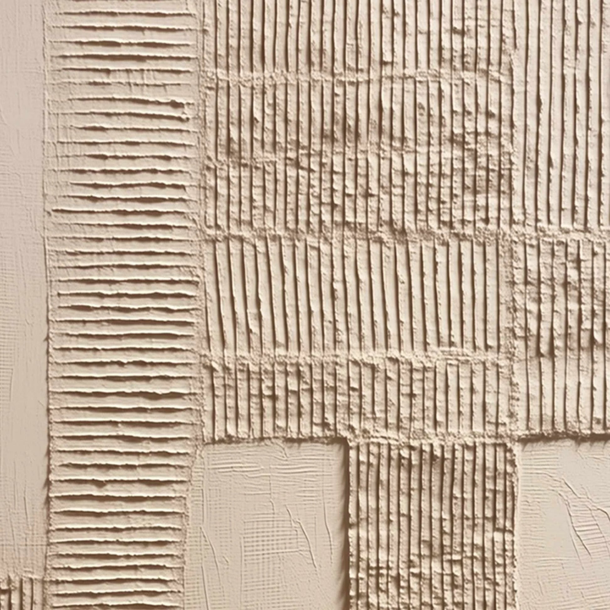 TERRA ALBA: Textured Wabi Sabi Minimalist Abstract Painting | rectangular format, hand-painted canvas edge