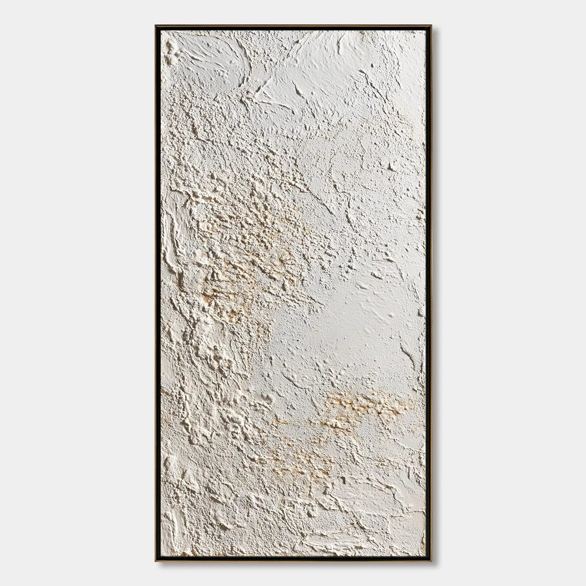 TERRA ALBA: Textured Wabi Sabi Minimalist Abstract Painting | hanging in living room, Minimalist wall art