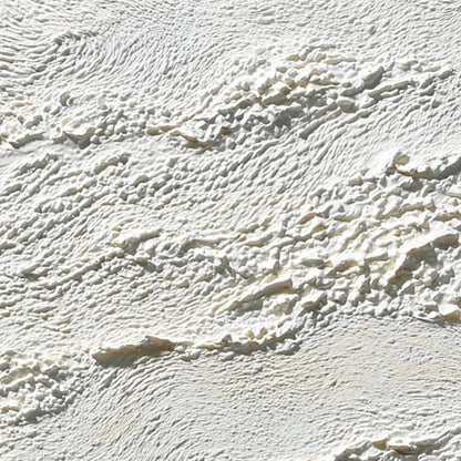 TERRA BLANCA: Minimalist Wabi Sabi Textured Abstract Painting | rolled canvas, ready for custom framing