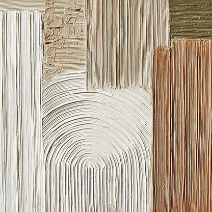 TERRA FIRMA: Heavily Textured Wabi Sabi Abstract Wall Art | rolled canvas, ready for custom framing