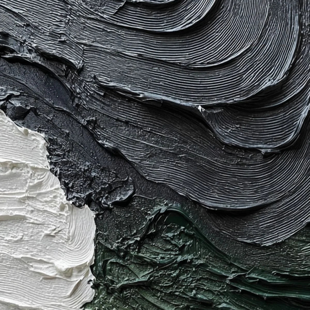 TERRA FIRMA: Heavily Textured Wabi Sabi Abstract Landscape Painting | rolled canvas, ready for custom framing