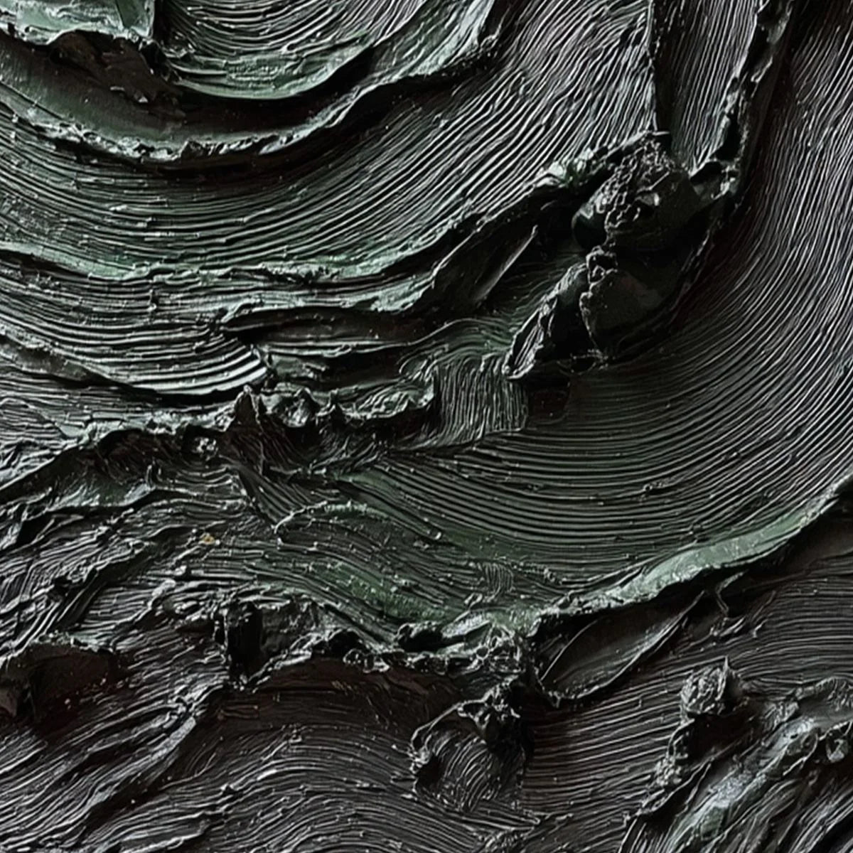 TERRA FIRMA: Heavy Texture Wabi Sabi Abstract Painting with Gold Leaf | rolled canvas, ready for custom framing