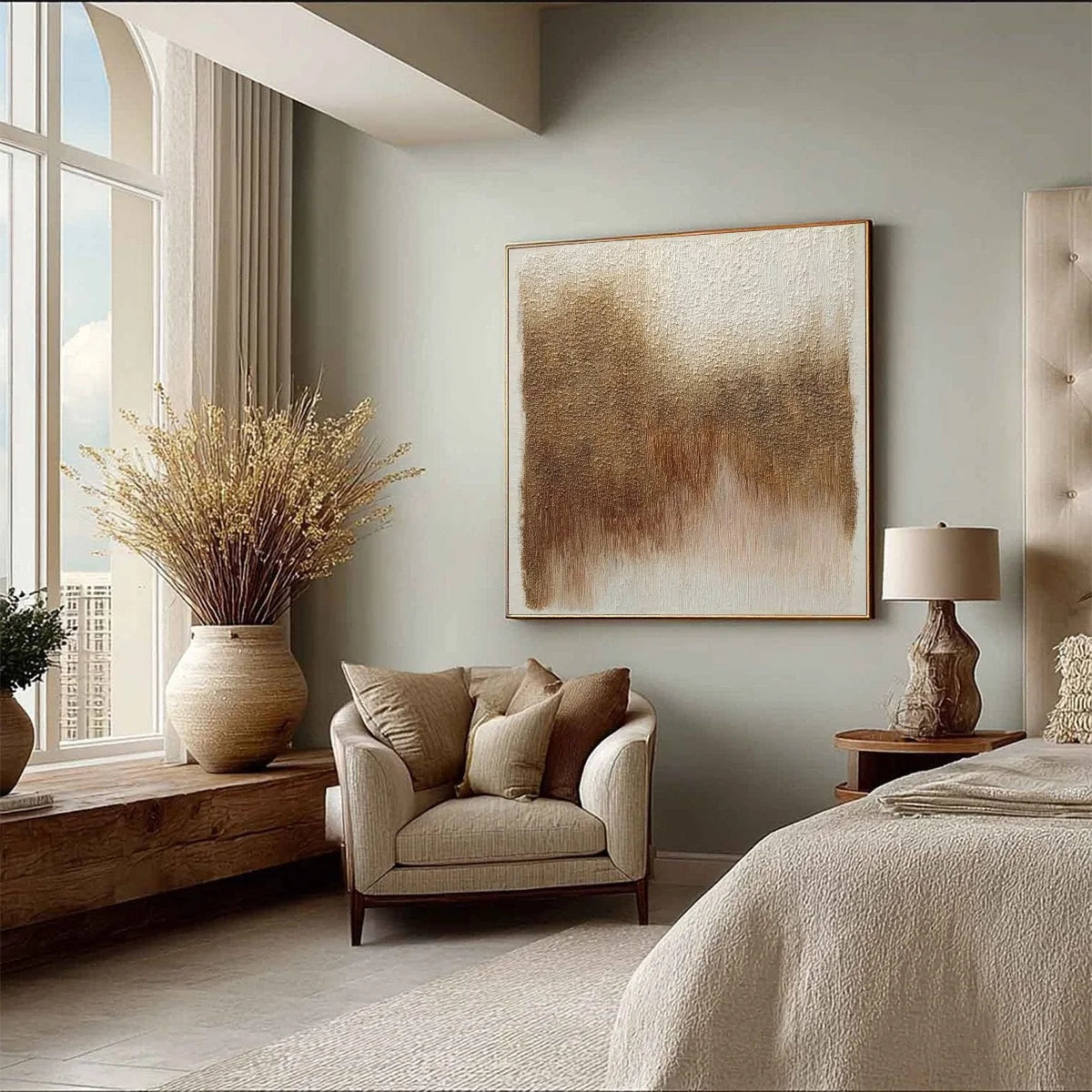 TERRA FIRMA: Heavy Textured Wabi Sabi Abstract Painting | multi-color palette, original oil on stretched canvas art
