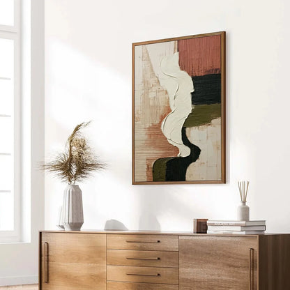 TERRA FIRMA: Textured Wabi Sabi Abstract Art in Earth Tones | multi-color palette, original oil on stretched canvas art