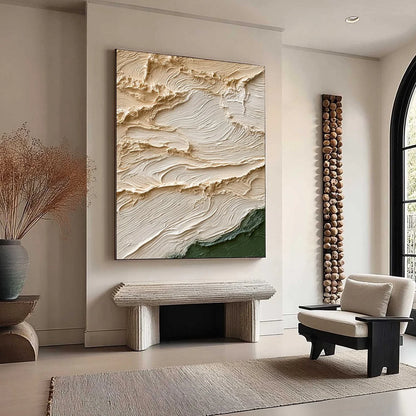 TERRA FIRMA: Textured Wabi Sabi Abstract Oil Painting Wall Art | multi-color palette, original oil on stretched canvas art