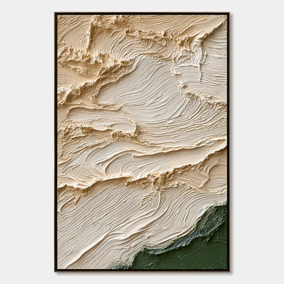 TERRA FIRMA: Textured Wabi Sabi Abstract Oil Painting Wall Art | hanging in living room, Abstract wall art