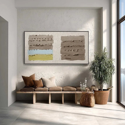 TERRA FIRMA: Textured Wabi Sabi Abstract Painting