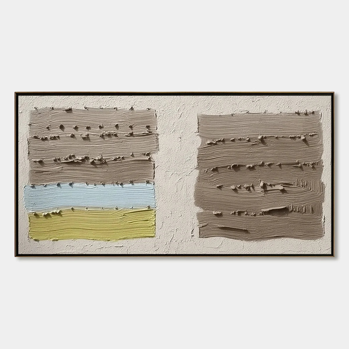TERRA FIRMA: Textured Wabi Sabi Abstract Painting | hanging in living room, Abstract wall art