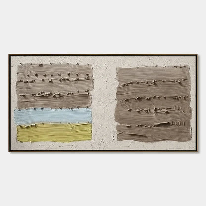 TERRA FIRMA: Textured Wabi Sabi Abstract Painting | hanging in living room, Abstract wall art