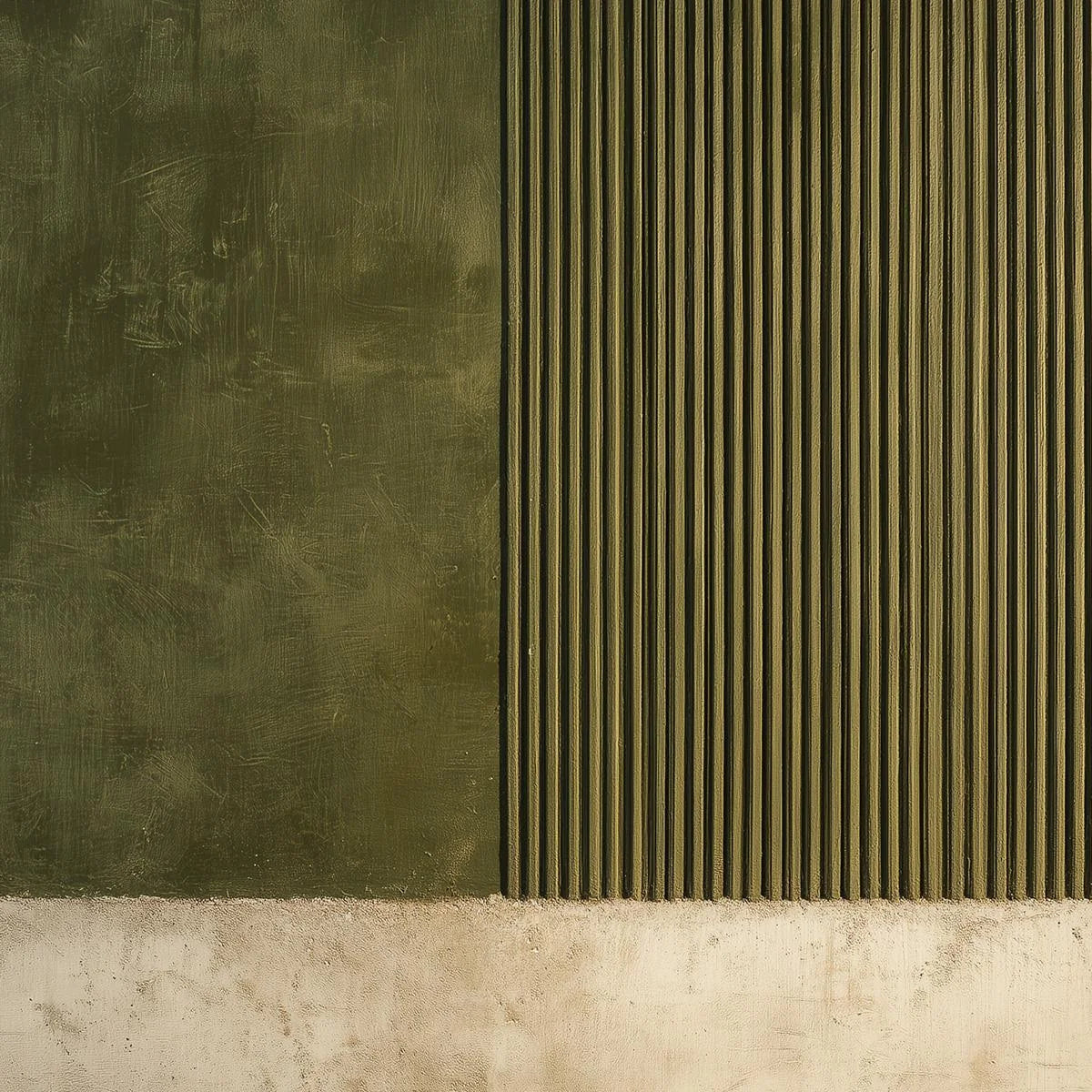 TERRA FIRMA: Textured Wabi Sabi Abstract Painting in Earth Tones | rectangular format, hand-painted canvas edge