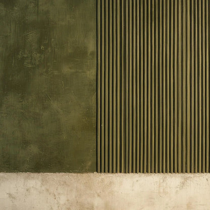 TERRA FIRMA: Textured Wabi Sabi Abstract Painting in Earth Tones | rectangular format, hand-painted canvas edge