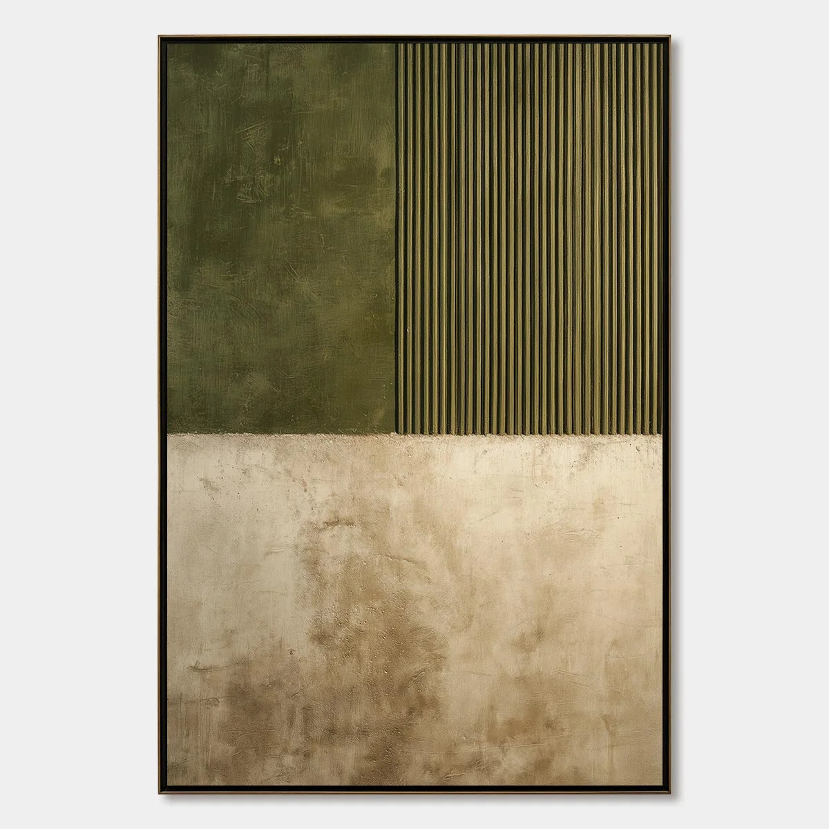 TERRA FIRMA: Textured Wabi Sabi Abstract Painting in Earth Tones | hanging in living room, Abstract wall art