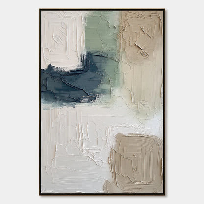 TERRA FIRMA: Textured Wabi-Sabi Abstract Wall Art in Earth Tones | hanging in living room, Abstract wall art