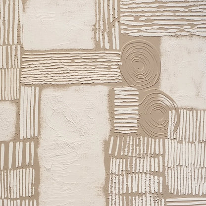 TERRA FORMA: Large Textured Wabi Sabi Abstract Painting | rectangular format, hand-painted canvas edge