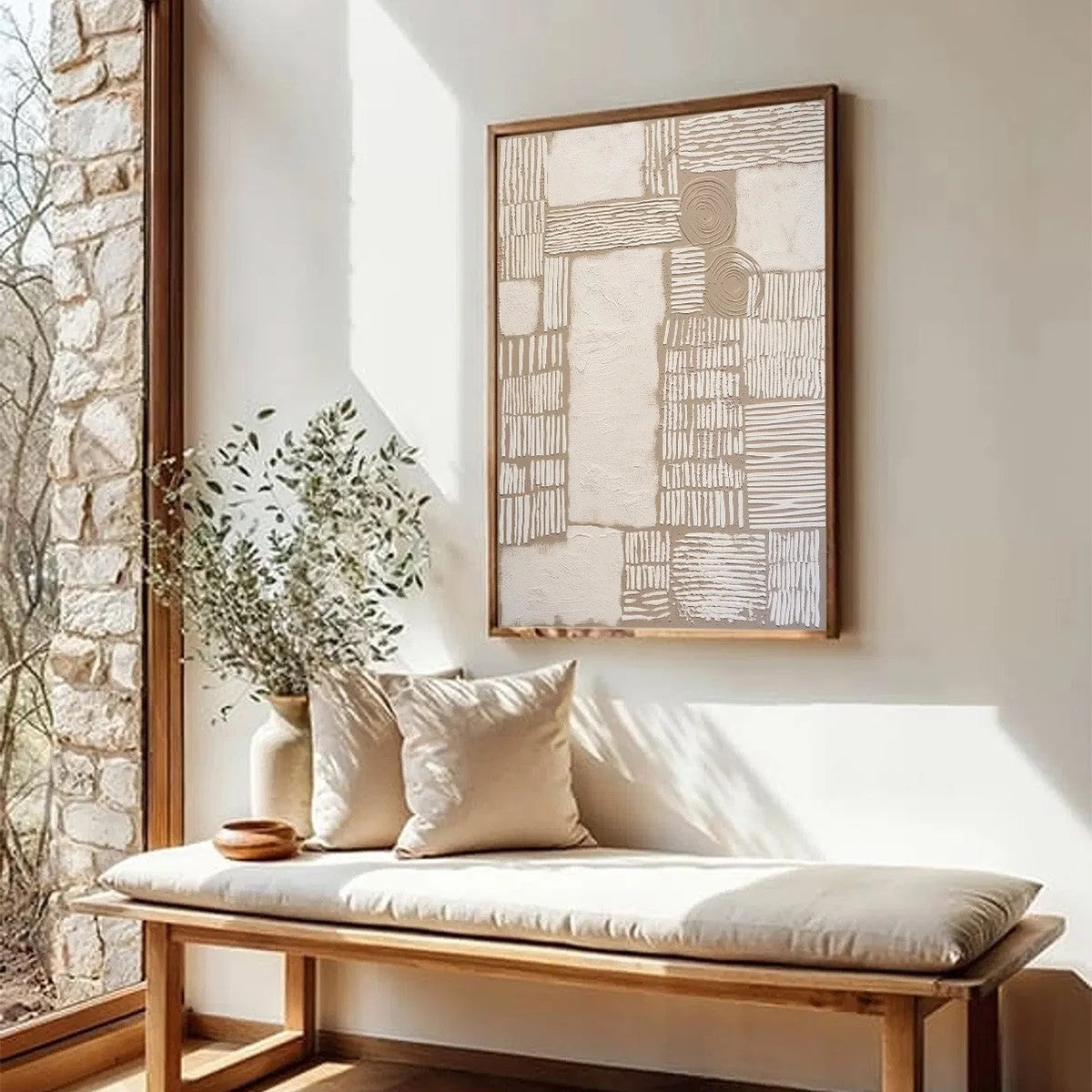 TERRA FORMA: Large Textured Wabi Sabi Abstract Painting | multi-color palette, original oil on stretched canvas art