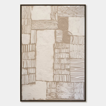 TERRA FORMA: Large Textured Wabi Sabi Abstract Painting | hanging in living room, Abstract wall art