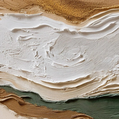 TERRA VEINS: Textured Wabi Sabi Abstract Earth Landscape Painting | rolled canvas, ready for custom framing