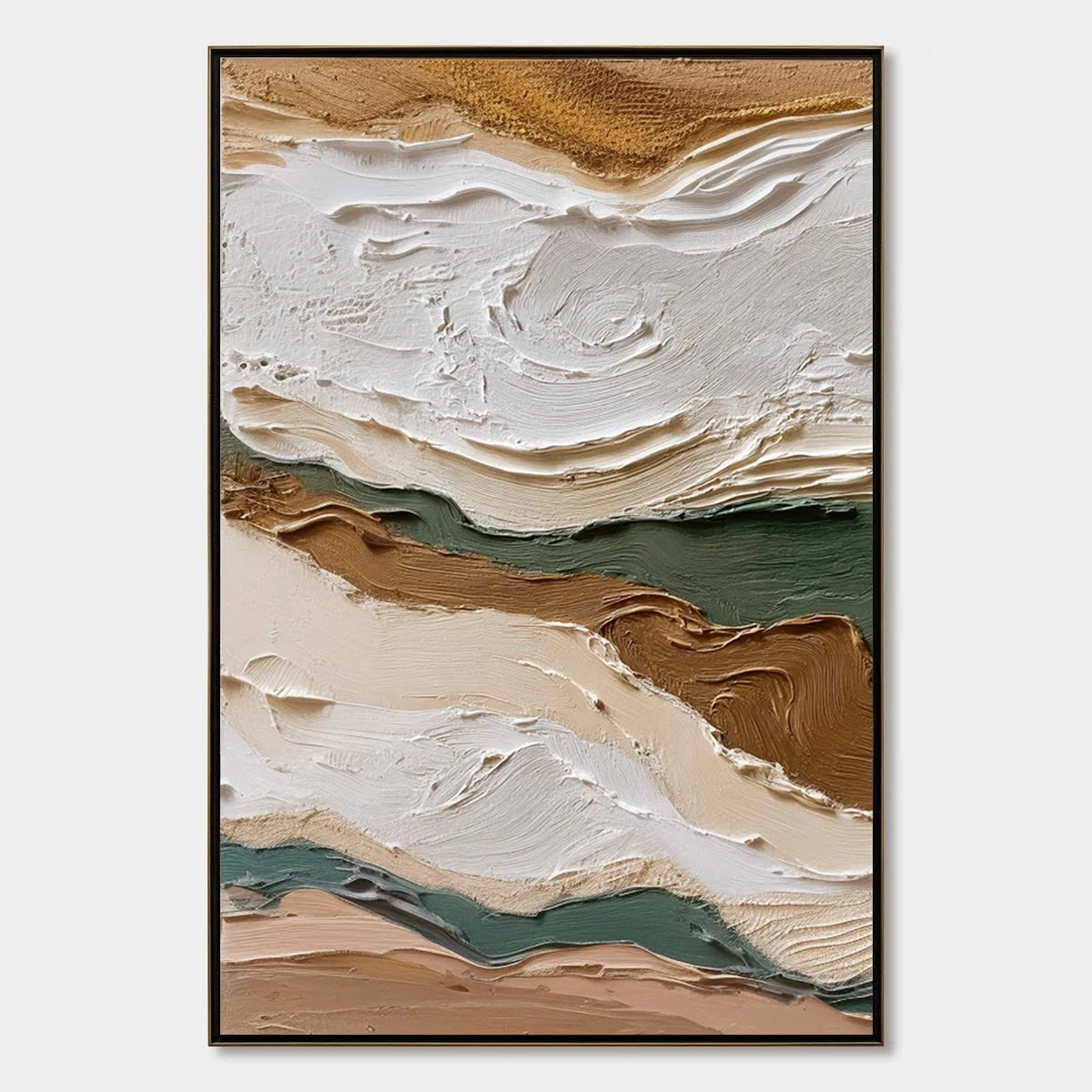 TERRA VEINS: Textured Wabi Sabi Abstract Earth Landscape Painting | hanging in living room, Abstract wall art