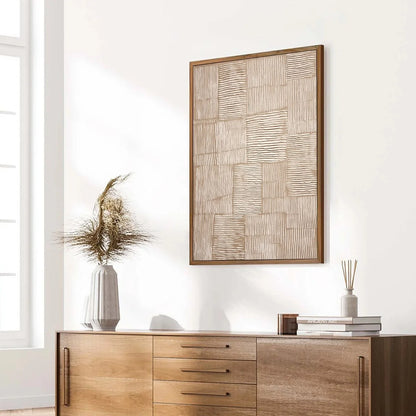 TERRA WEAVE: Heavy Textured Minimalist Wabi Sabi Wall Art | multi-color palette, original oil on stretched canvas art