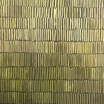 TERRACED SERENITY: Wabi Sabi Minimalist Abstract Painting | rectangular format, hand-painted canvas edge