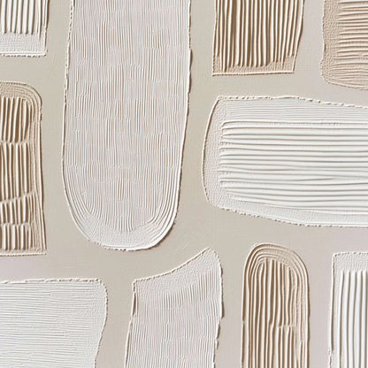 TERRAFORMS: Textured Wabi Sabi Abstract Painting in Neutral Tones | rolled canvas, ready for custom framing