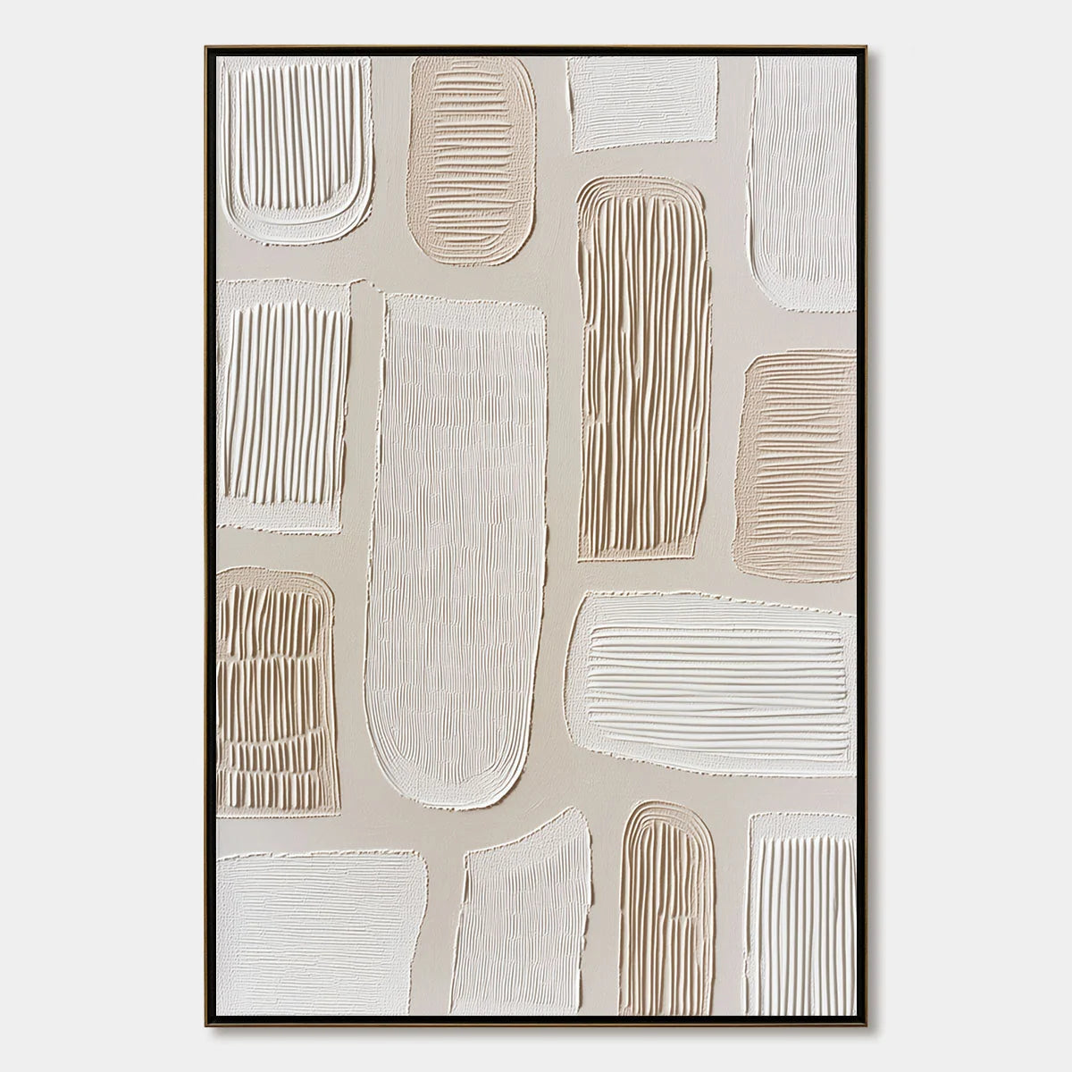 TERRAFORMS: Textured Wabi Sabi Abstract Painting in Neutral Tones | hanging in living room, Abstract wall art