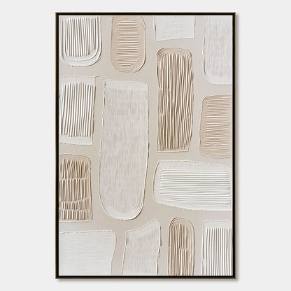 TERRAFORMS: Textured Wabi Sabi Abstract Painting in Neutral Tones | hanging in living room, Abstract wall art