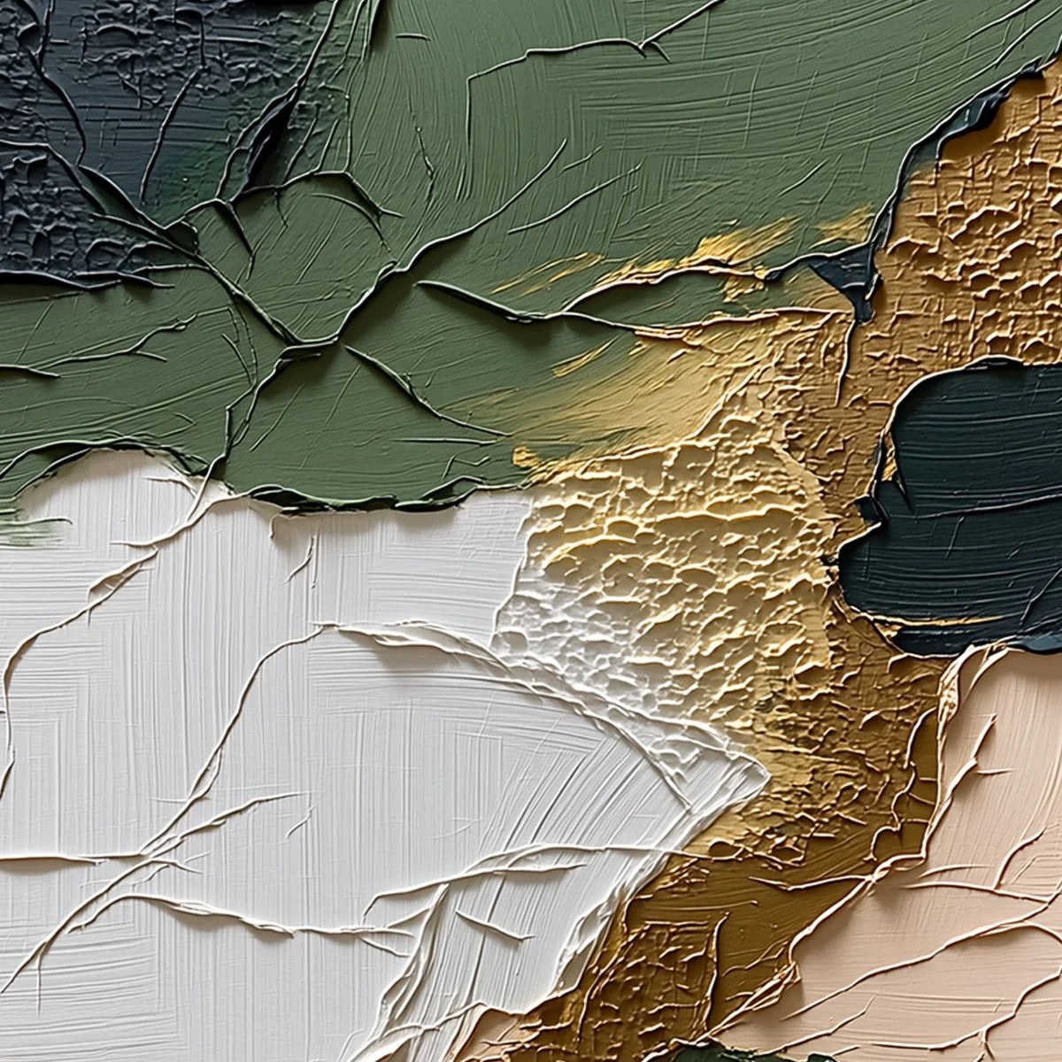 TERRAIN: Textured Wabi Sabi Abstract Painting in Earth Tones | rectangular format, hand-painted canvas edge