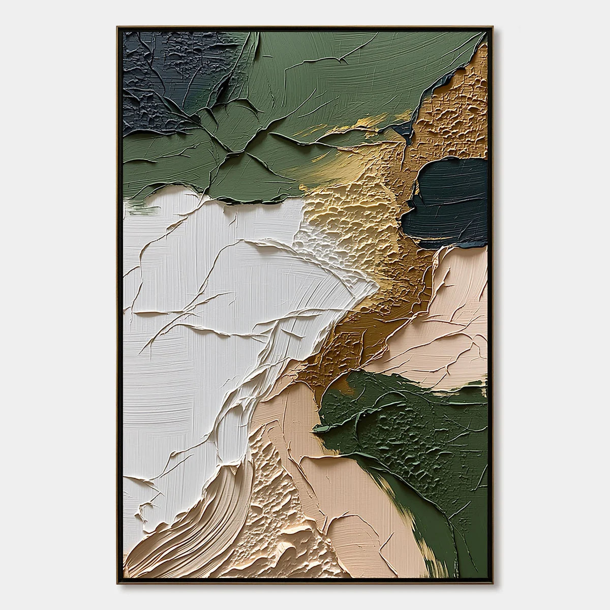 TERRAIN: Textured Wabi Sabi Abstract Painting in Earth Tones | hanging in living room, Abstract wall art
