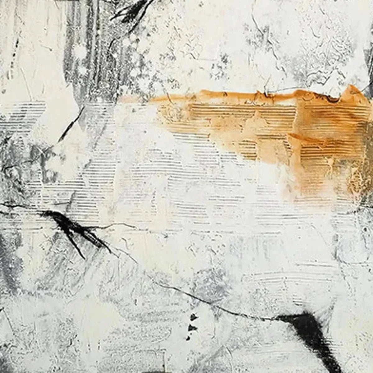 TEXTURED ABSTRACT IN BROWN AND WHITE: Modern Abstract Painting, Vertical Wall Art | Abstract mood, soft natural light studio shot