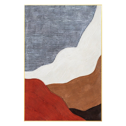 Textured Abstract Painting: 3D Wabi Sabi Minimalist Wall Art #8