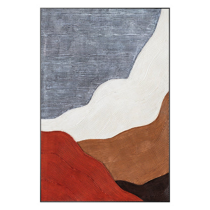 Textured Abstract Painting: 3D Wabi Sabi Minimalist Wall Art #10