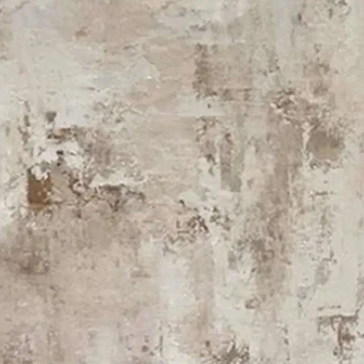 TEXTURED BEIGE ABSTRACT: Minimalist Textured Painting | black frame version on white wall