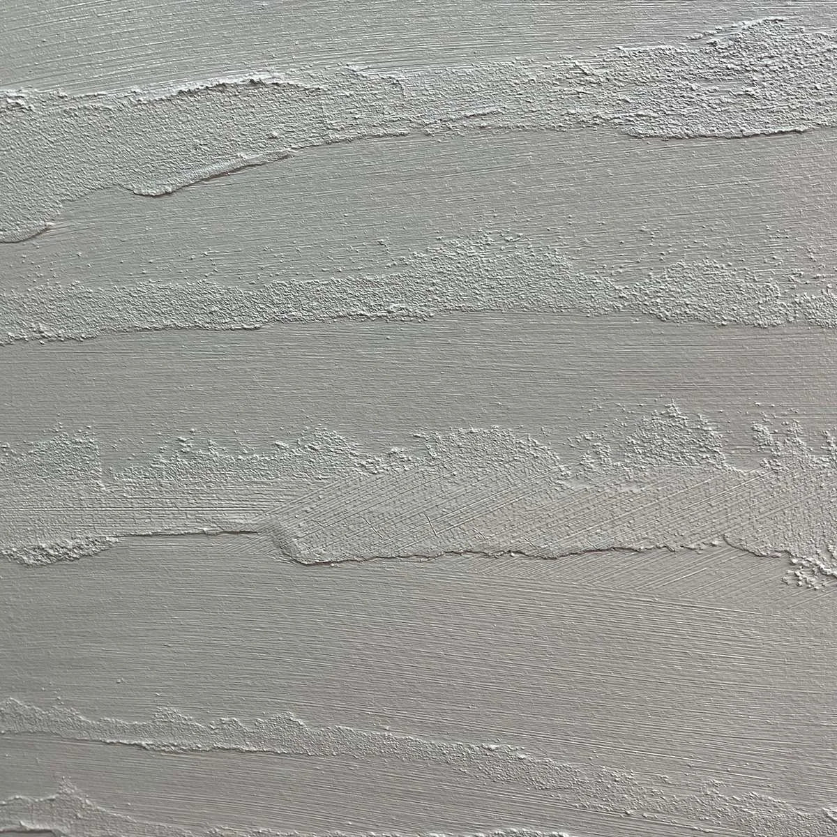 TEXTURED BEIGE LINES: Minimalist Textured Painting | rectangular format, hand-painted canvas edge