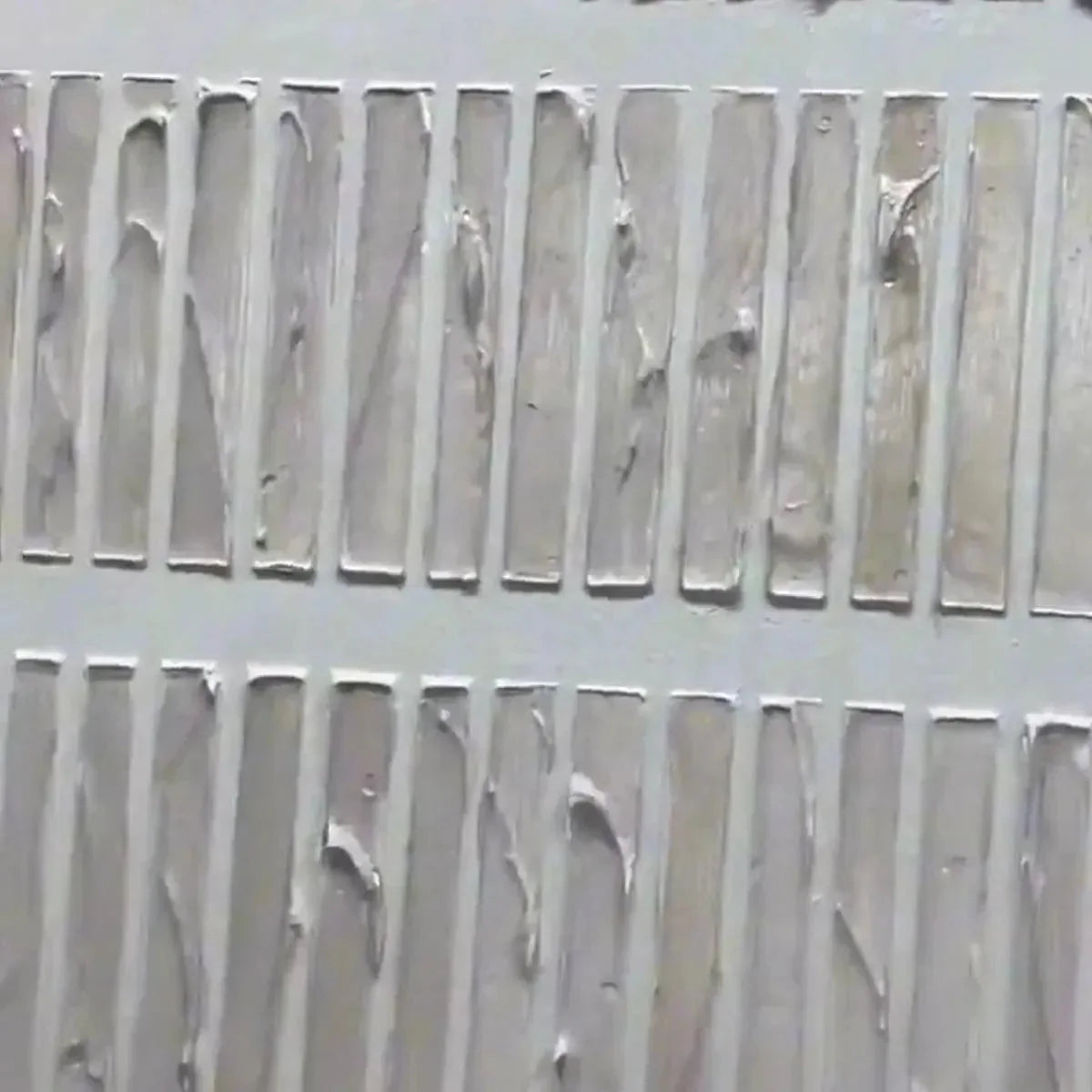 TEXTURED BEIGE: Minimalist Textured Painting | rectangular format, hand-painted canvas edge