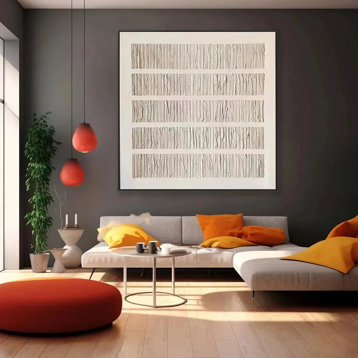TEXTURED BEIGE: Minimalist Textured Painting | beige palette, original oil on stretched canvas art