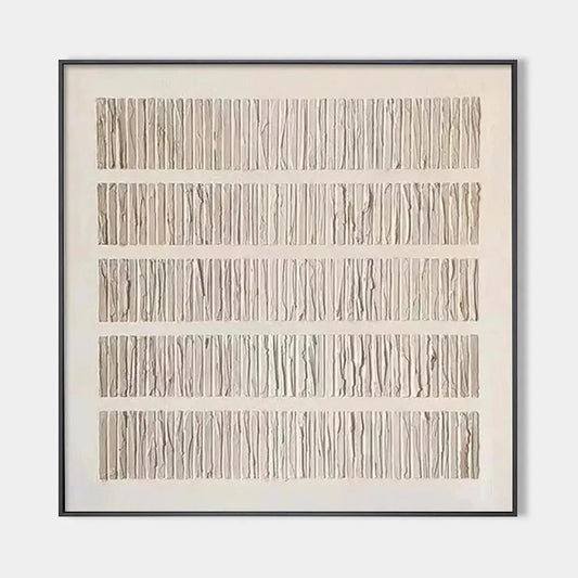 TEXTURED BEIGE: Minimalist Textured Painting | hanging in living room, Minimalist wall art