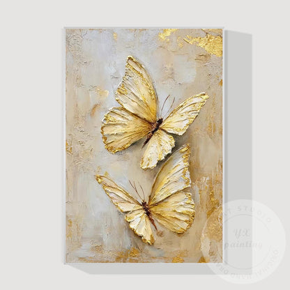 Textured Butterfly Abstract Art, Original Acrylic Painting on Canvas, Extra Larg #13