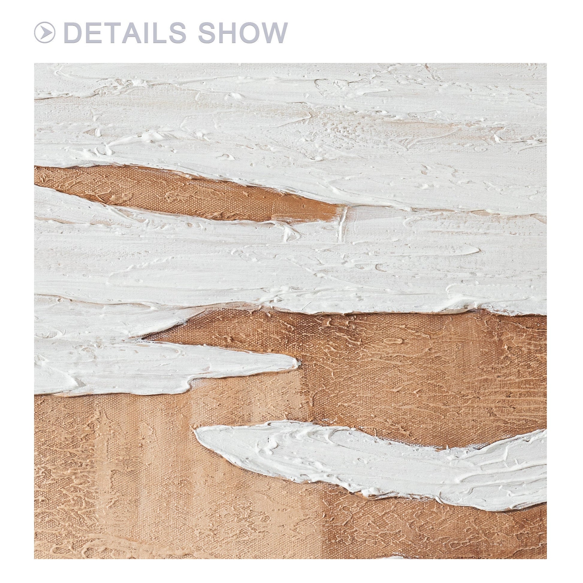 Textured Earth Tone Painting: Minimalist Abstract Canvas Wall Art #4