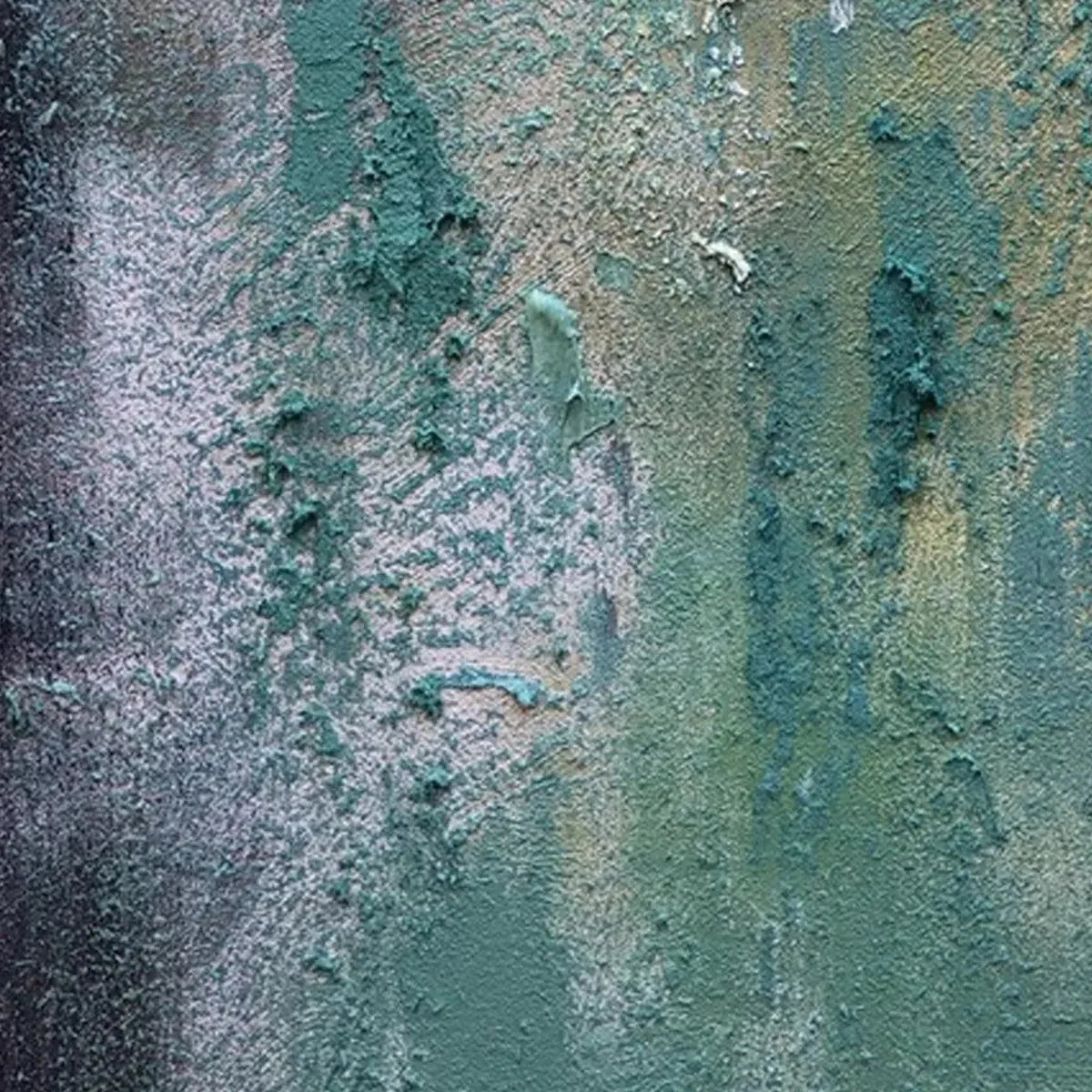 TEXTURED GREEN ABSTRACT: Impasto Abstract Painting, Vertical Wall Art | rolled canvas, ready for custom framing