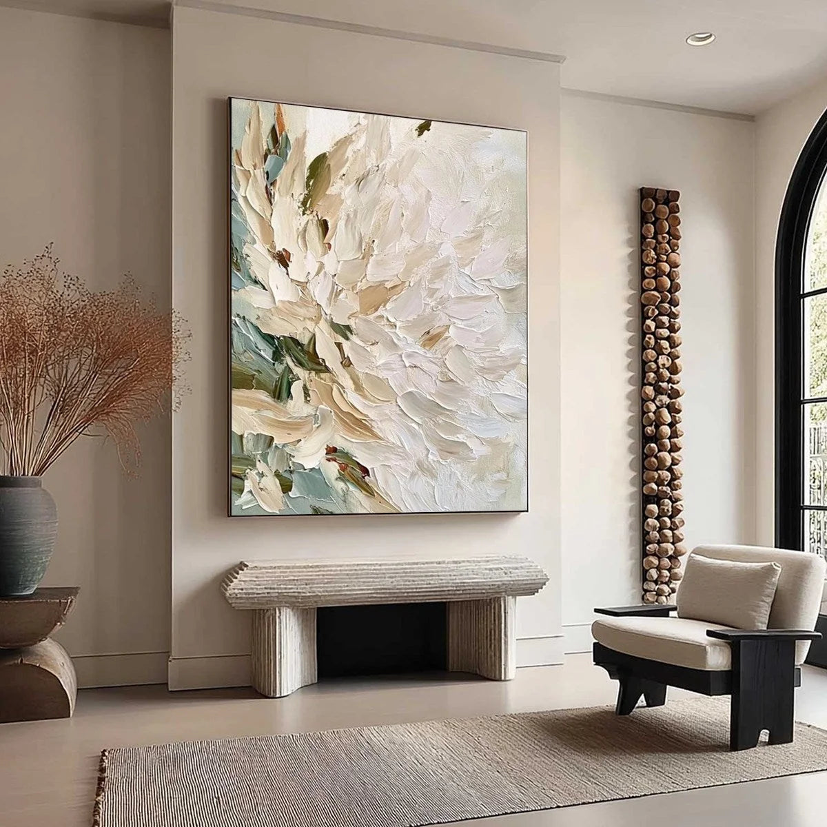 PETALS OF DAWN: Textured Impressionist Floral Oil Painting | multi-color palette, original oil on stretched canvas art