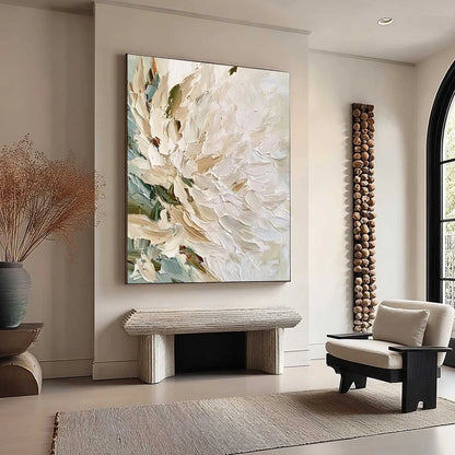 PETALS OF DAWN: Textured Impressionist Floral Oil Painting | multi-color palette, original oil on stretched canvas art
