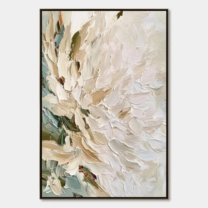 PETALS OF DAWN: Textured Impressionist Floral Oil Painting | hanging in living room, Impressionist wall art