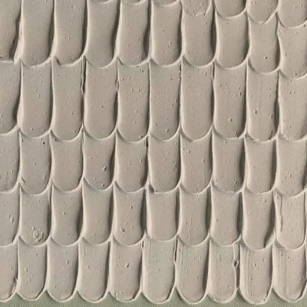 TEXTURED SCALES: Textured Abstract Painting in Neutral Tones | rectangular format, hand-painted canvas edge