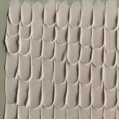 TEXTURED SCALES: Textured Abstract Painting in Neutral Tones | rolled canvas, ready for custom framing