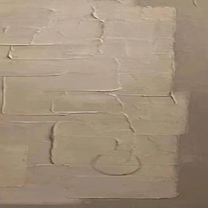 TEXTURED TAUPE ABSTRACT: Minimalist Textured Painting | rolled canvas, ready for custom framing