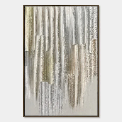 EARTHEN RHYTHM: Textured Wabi Sabi Abstract Wall Art | hanging in EARTHEN RHYTHM: Textured Wabi Sabi Abstract Wall Art featuring layered textured brushwork in refined tones; abstract composition wi...