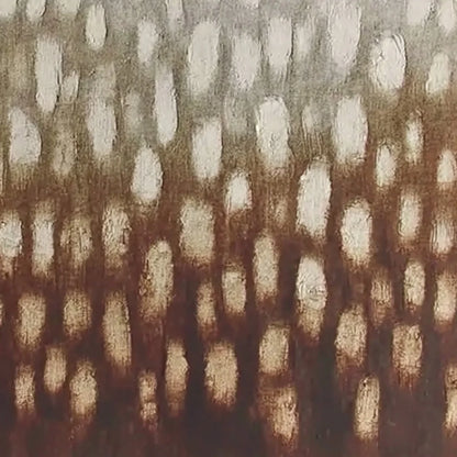 EARTH'S WHISPER: Textured Wabi Sabi Abstract Art in Earth Tones | rectangular format, hand-painted canvas edge