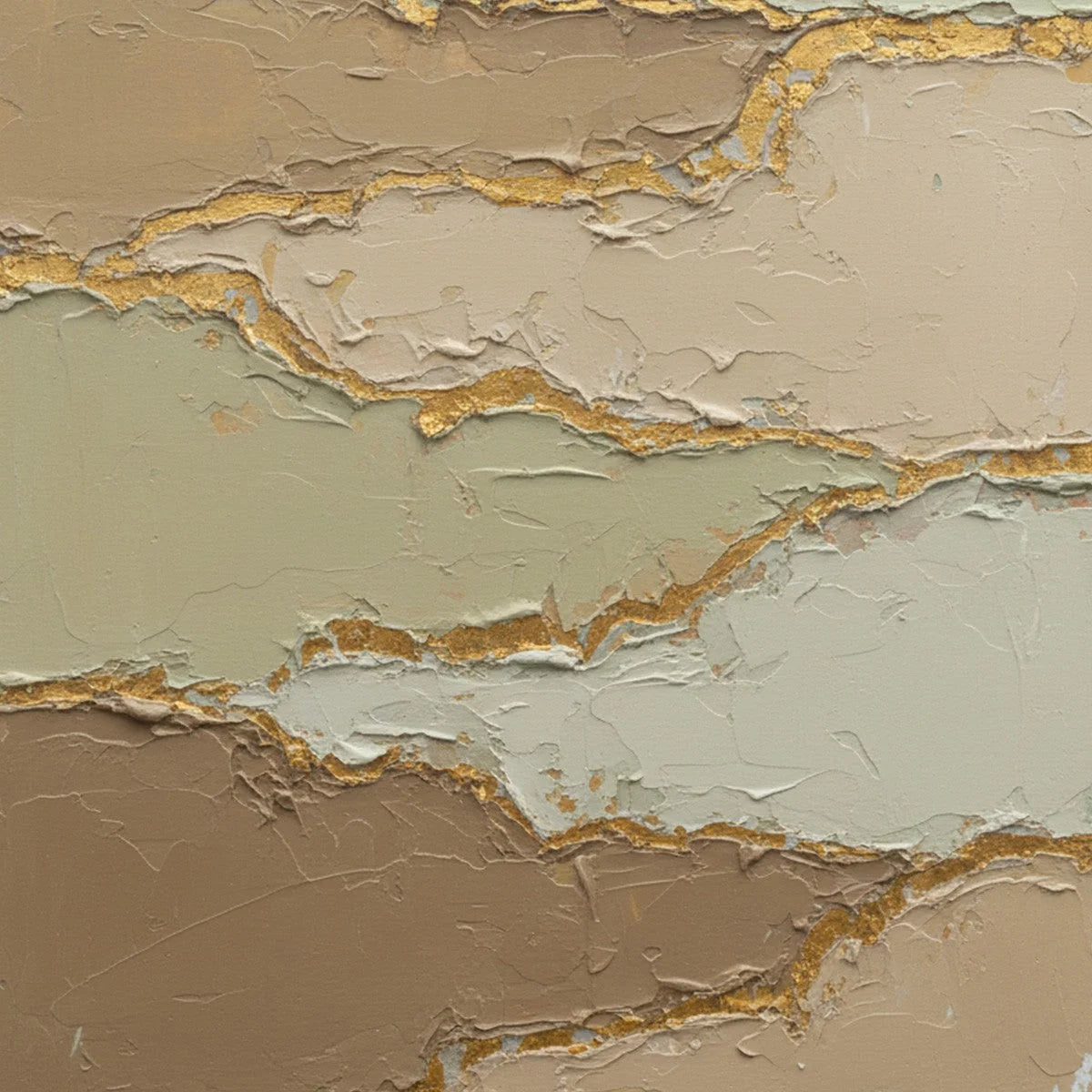 STRATA: Textured Wabi Sabi Abstract Landscape Painting | rolled canvas, ready for custom framing